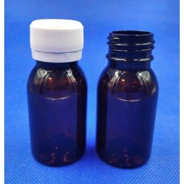 Бутылочка с крышкой 50 мл, ПГ, (код 3021)