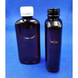 Флакон плоский 200 мл с крышкой, ПГ, (код 5030)